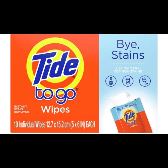 Tide | Tide To Go Wipes | Bundle of 2 Packs | Travel Purse Pocket Common Stain - Picture 8 of 11